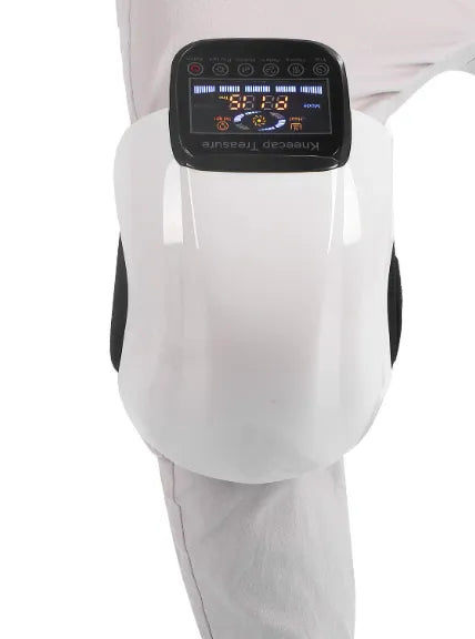 Portable Wireless Knee Joint Massager with Electric Heating for Pain Relief - Rechargeable