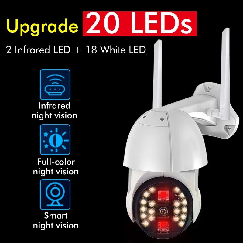 Q20 Outdoor WiFi Camera - Remotely Operable, Wireless, Waterproof with Night Visioned, Motion Detect