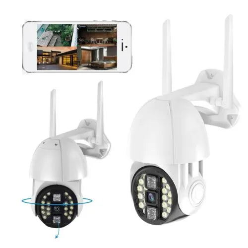 Q20 Outdoor WiFi Camera - Remotely Operable, Wireless, Waterproof with Night Visioned, Motion Detect