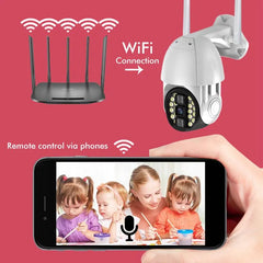 Q20 Outdoor WiFi Camera - Remotely Operable, Wireless, Waterproof with Night Visioned, Motion Detect
