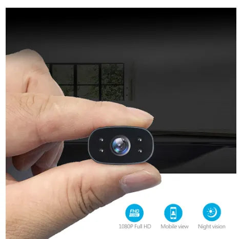 Micro Sized Discreet Security Camera with Real Time Audio and Motion Detection