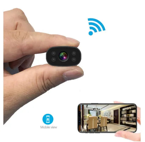 Micro Sized Discreet Security Camera with Real Time Audio and Motion Detection