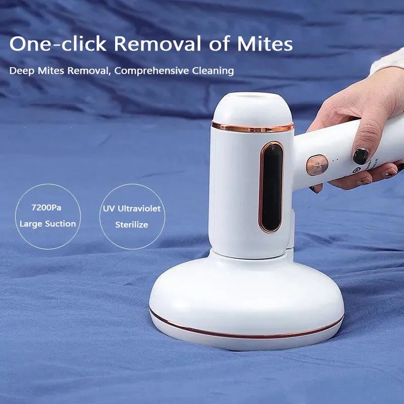 3-in-1 Portable Wireless Dust Mite Removing Vacuum Cleaner with UV Sterilisation