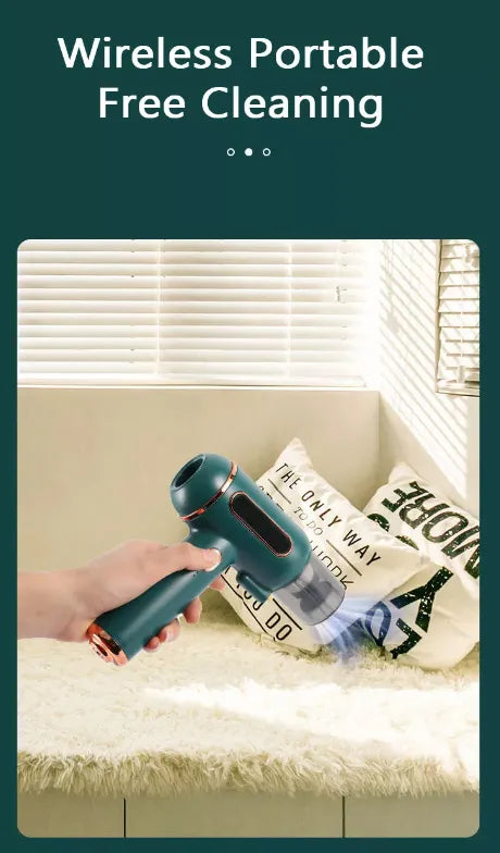 3-in-1 Portable Wireless Dust Mite Removing Vacuum Cleaner with UV Sterilisation