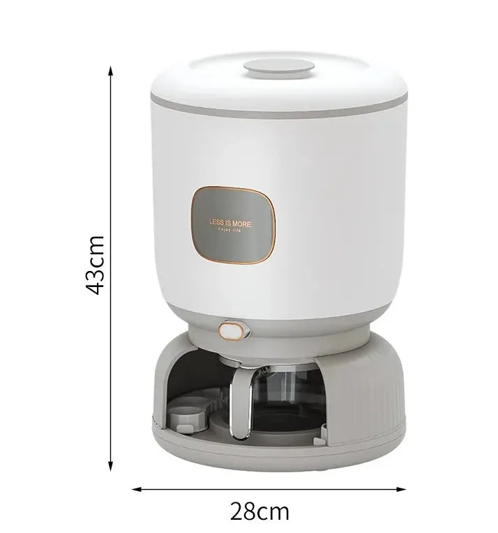 Large 10kg Rice Grain Cereal Dispenser & Storage Container with Rotating Egg Storage & Cup