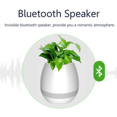 Smart Music Flower Pot Bluetooth Speaker with Night Light