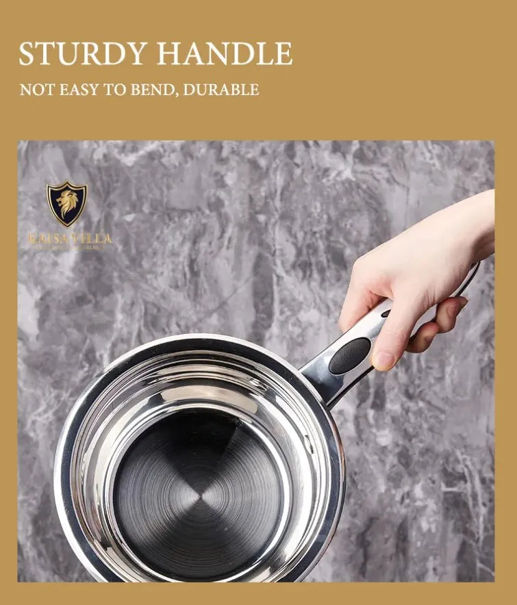 Kaisa Villa 21-Piece Stainless Steel Cookware Set with Clear Glass Lids - Nonstick Pots and Pans for