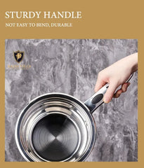 Kaisa Villa 21-Piece Stainless Steel Cookware Set with Clear Glass Lids - Nonstick Pots and Pans for