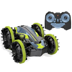 2.4 GHZ 4WD Remote Controlled Waterproof Amphibious Car for Kids - All Terrain RC Stunt Car