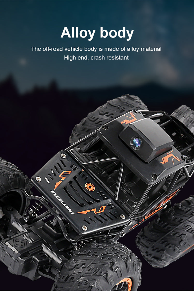 RC Bigfoot Monster Climbing Car Truck With Camera And App Control