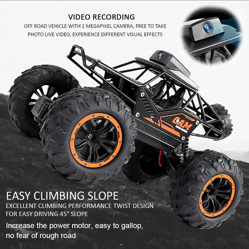 RC Bigfoot Monster Climbing Car Truck With Camera And App Control