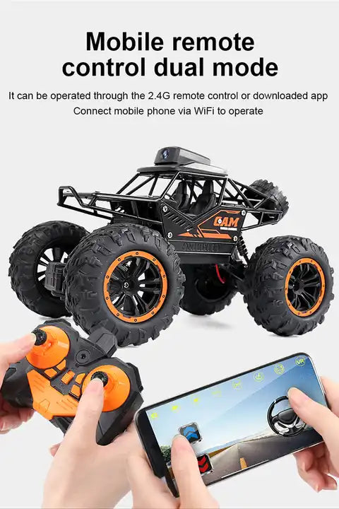 RC Bigfoot Monster Climbing Car Truck With Camera And App Control