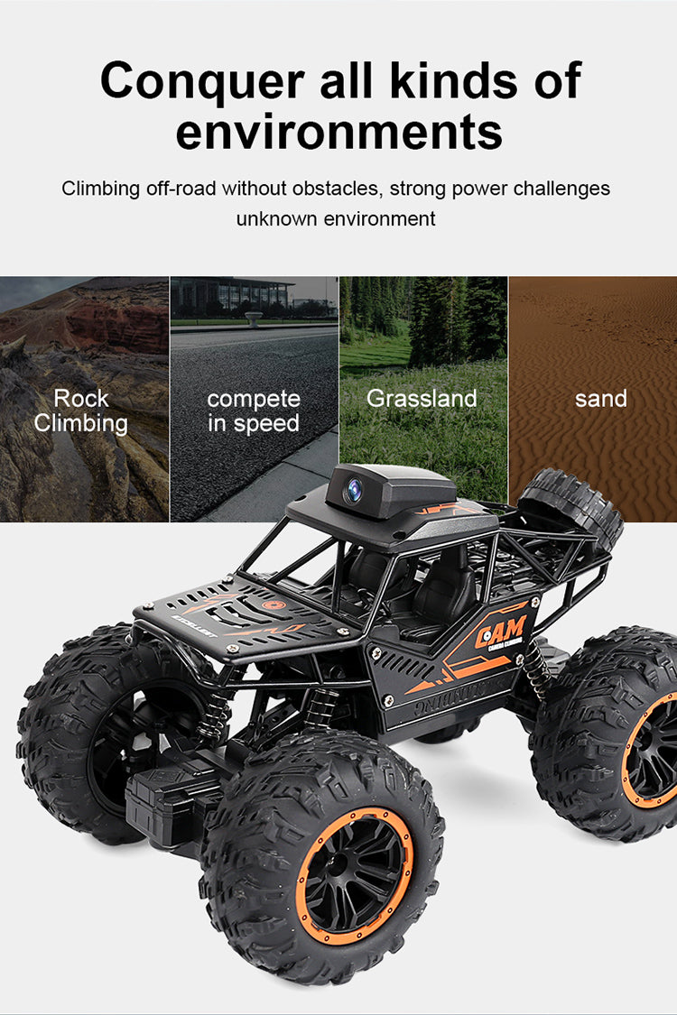 RC Bigfoot Monster Climbing Car Truck With Camera And App Control
