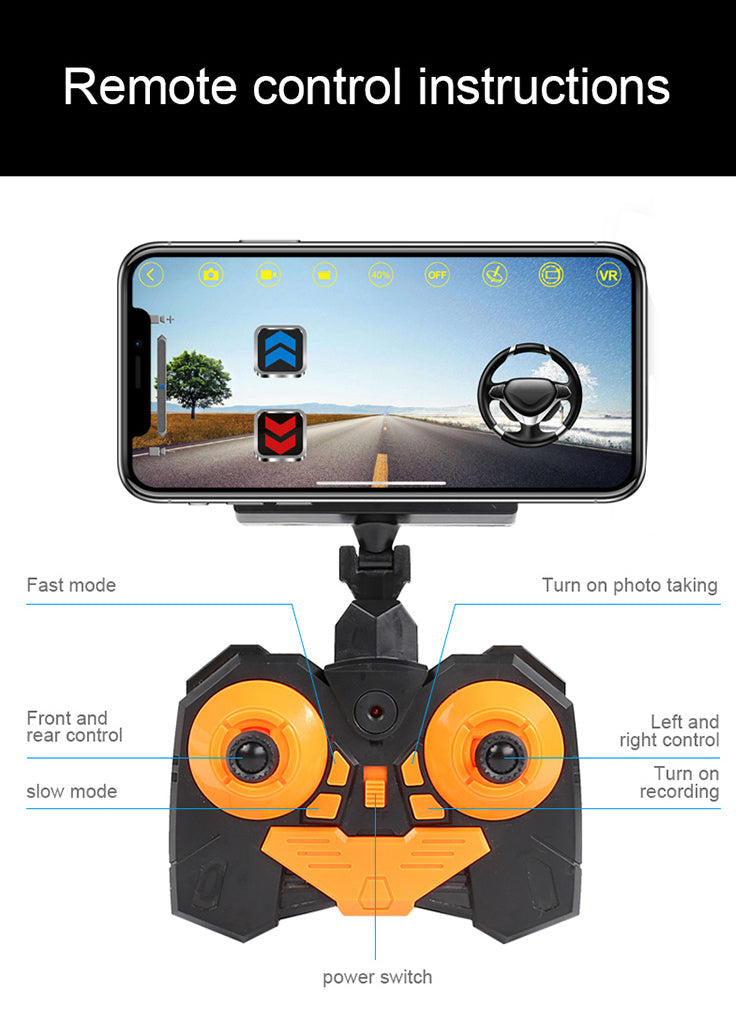 RC Bigfoot Monster Climbing Car Truck With Camera And App Control