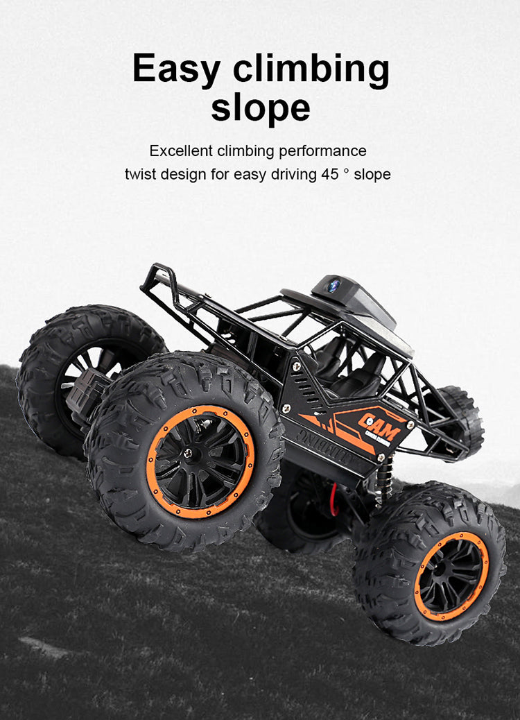 RC Bigfoot Monster Climbing Car Truck With Camera And App Control