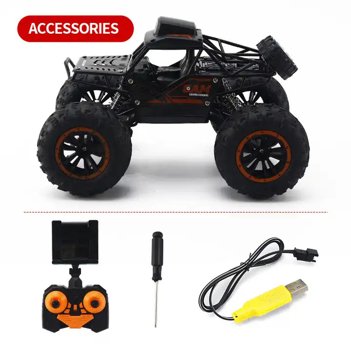 RC Bigfoot Monster Climbing Car Truck With Camera And App Control