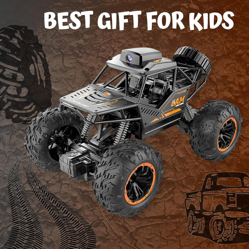 RC Bigfoot Monster Climbing Car Truck With Camera And App Control