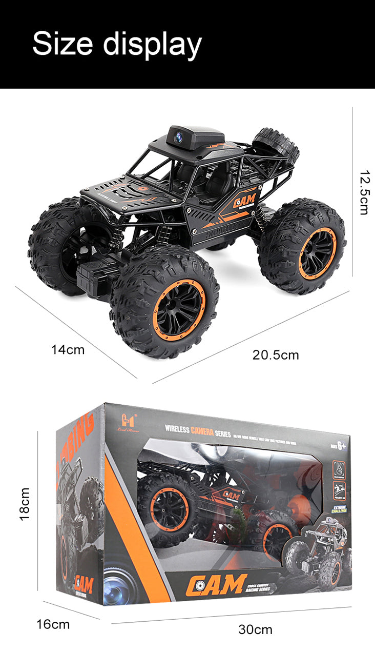RC Bigfoot Monster Climbing Car Truck With Camera And App Control
