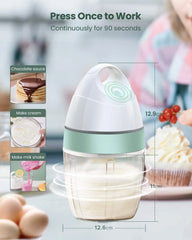 800ml Wireless Electric Egg Mixer Beater Whipper Whisk for Baking