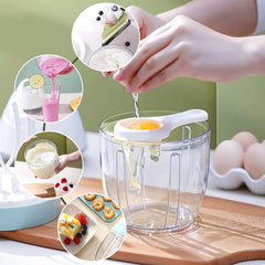 800ml Wireless Electric Egg Mixer Beater Whipper Whisk for Baking