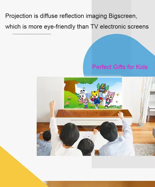 Smart Mini Anywhere Display Projector with Tripod Stand, Remote, Apple & Android 2.4/ 5Ghz Wifi Conn