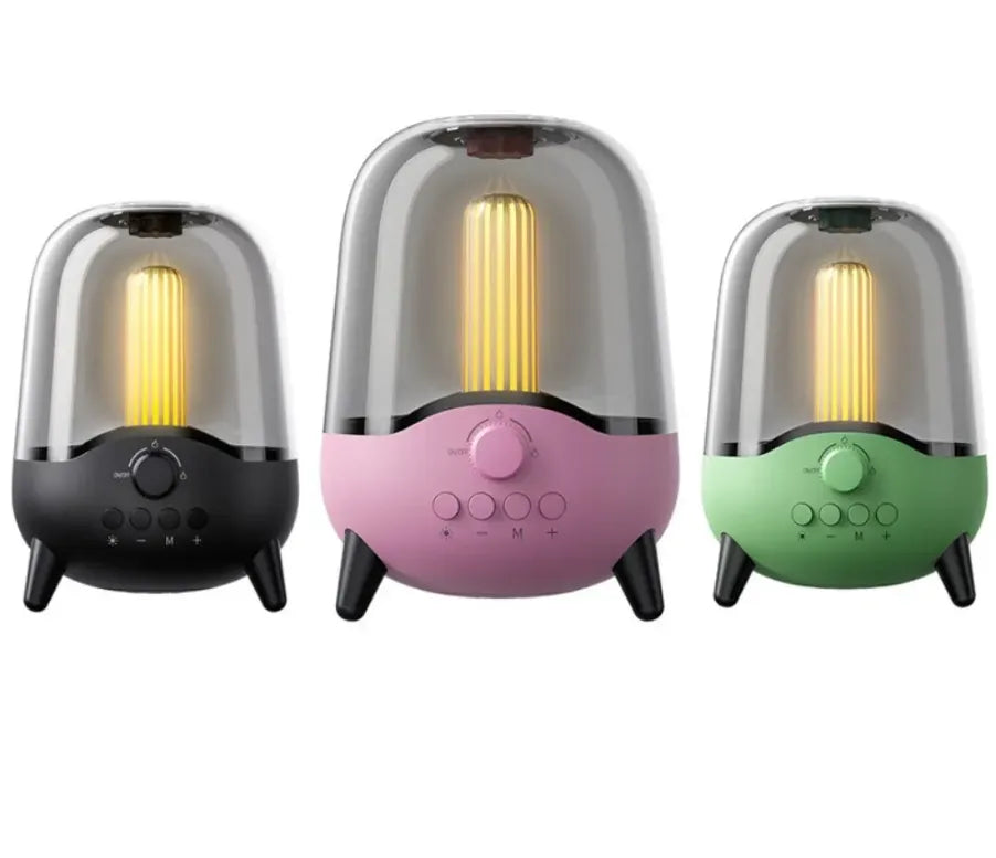 Elegant Portable HD Loud Stereo Bluetooth Speaker with Night Light