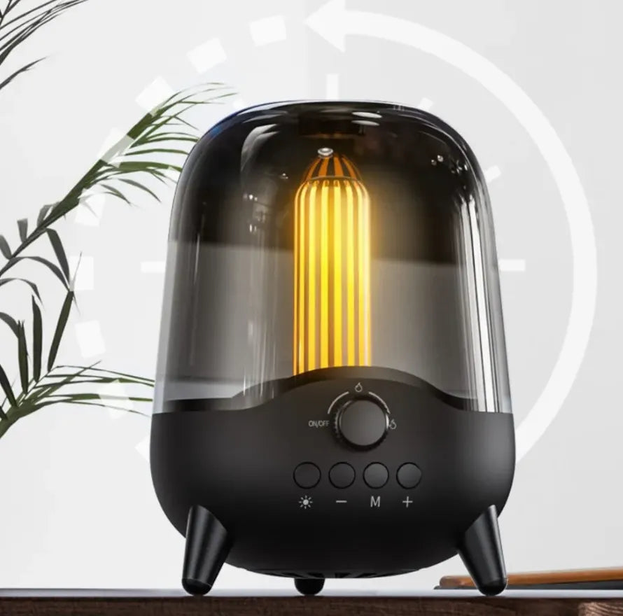 Elegant Portable HD Loud Stereo Bluetooth Speaker with Night Light