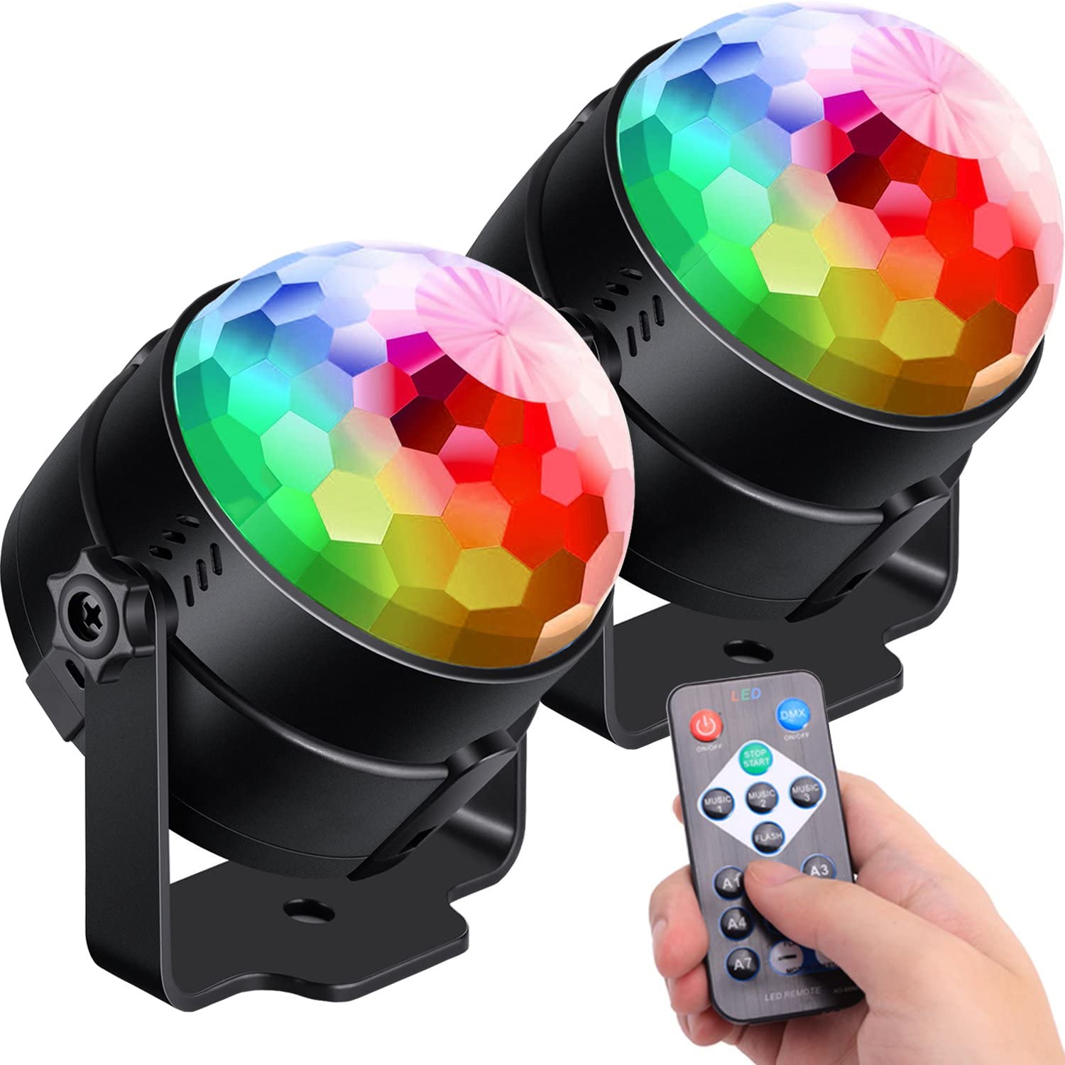DJ LED Crystal Colorful Disco Party Light Strobe