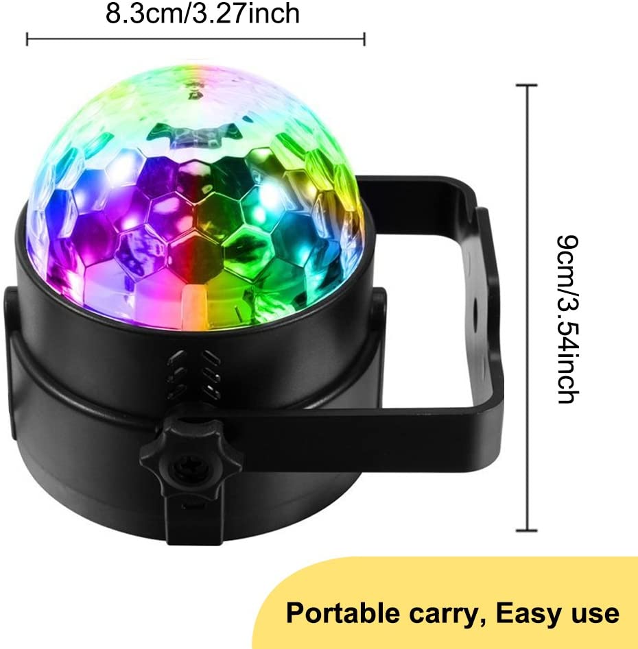 DJ LED Crystal Colorful Disco Party Light Strobe