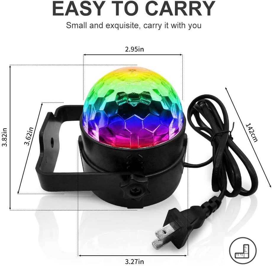 DJ LED Crystal Colorful Disco Party Light Strobe