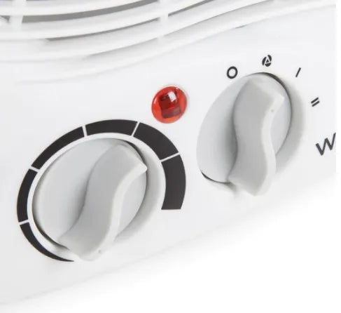 2000W Mini Desktop Portable Heater Fan with Power Indicator and 3 Heating Modes