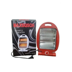 800W Mini Portable Electric Quartz Heater with Heat Resistant Net Cover, Carrying Handle and 3 Heati