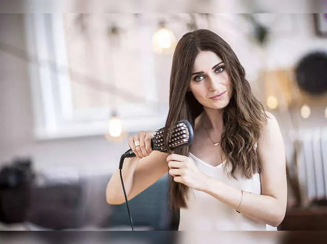 Mac Styler Hair Straightening Brush with Adjustable Temperature & Auto Shut-off