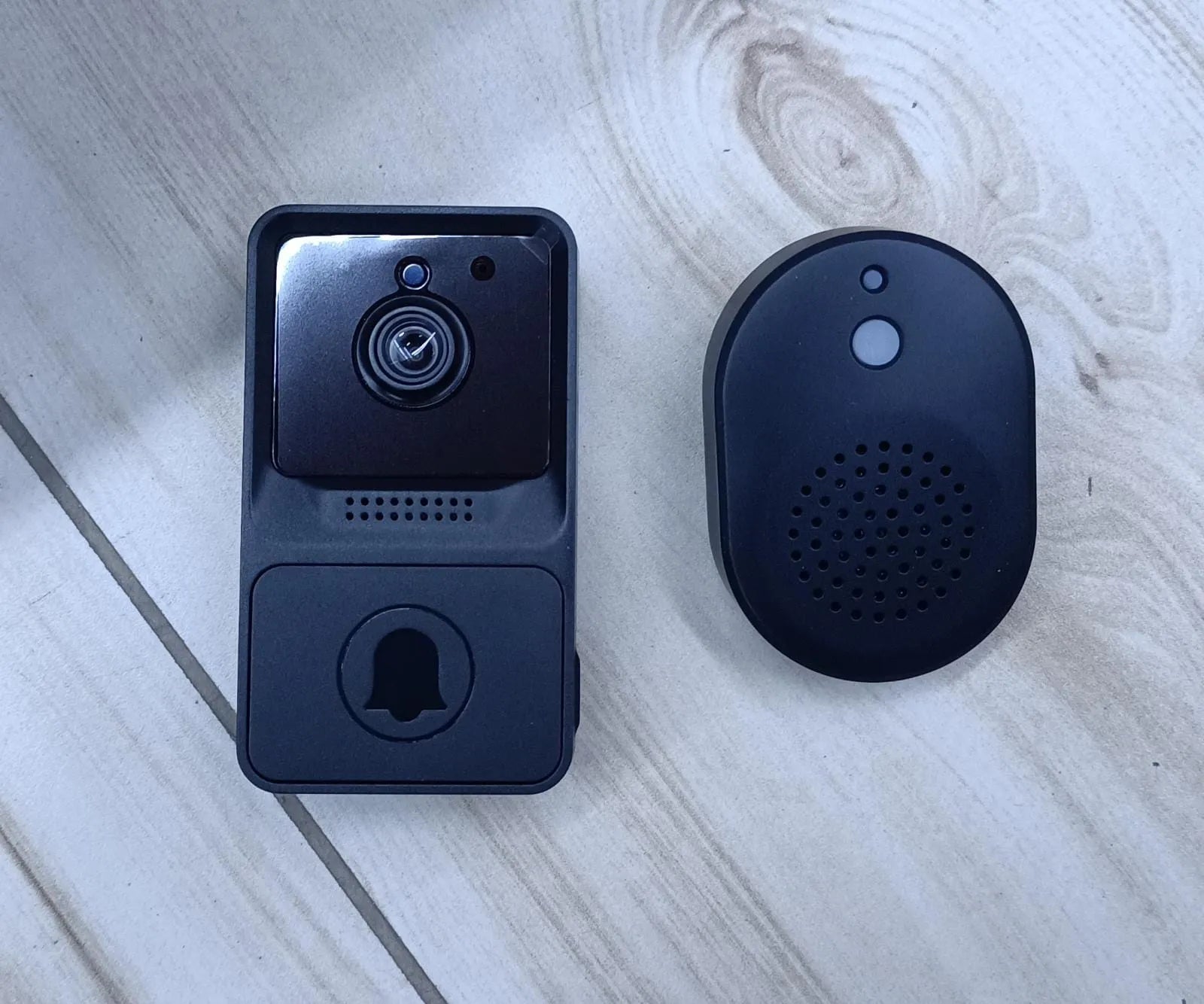 Smart Wireless Mini Security Doorbell Camera with Two Way Audio | High Resolution | Night Vision