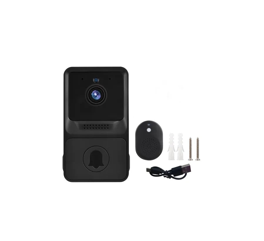 Smart Wireless Mini Security Doorbell Camera with Two Way Audio | High Resolution | Night Vision