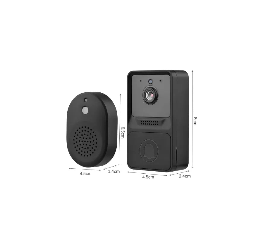 Smart Wireless Mini Security Doorbell Camera with Two Way Audio | High Resolution | Night Vision