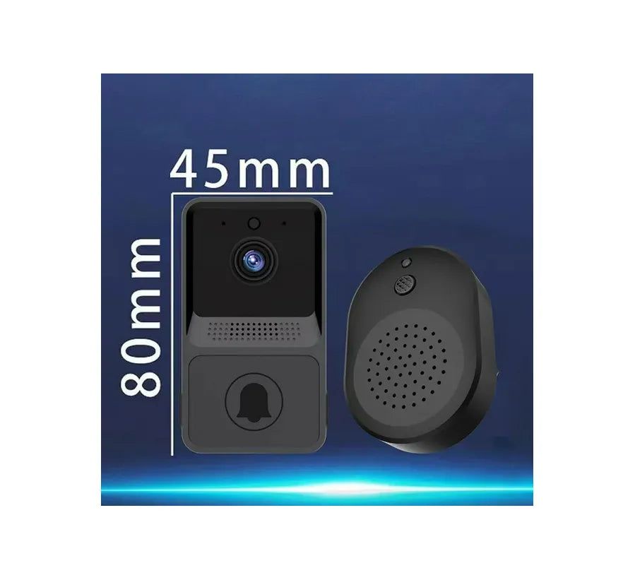 Smart Wireless Mini Security Doorbell Camera with Two Way Audio | High Resolution | Night Vision