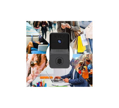 Smart Wireless Mini Security Doorbell Camera with Two Way Audio | High Resolution | Night Vision