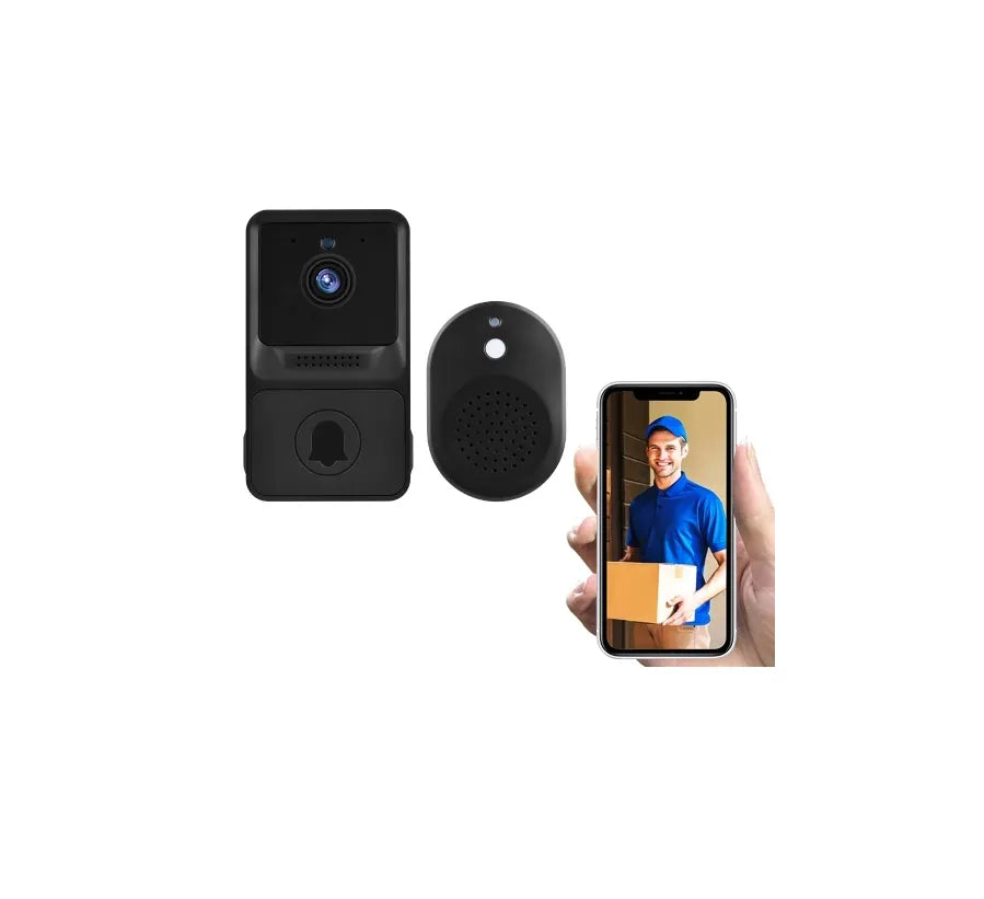 Smart Wireless Mini Security Doorbell Camera with Two Way Audio | High Resolution | Night Vision
