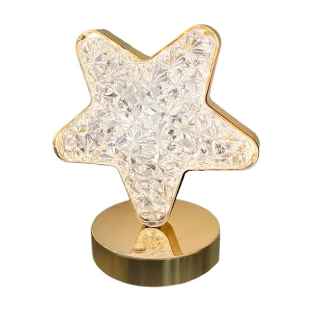 Classy Starry Night Light Touch Table Lamp with Acrylic Crystal Design for Home and Office Decor