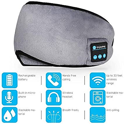 Sleeping Eye Mask with Wireless Bluetooth Earphones