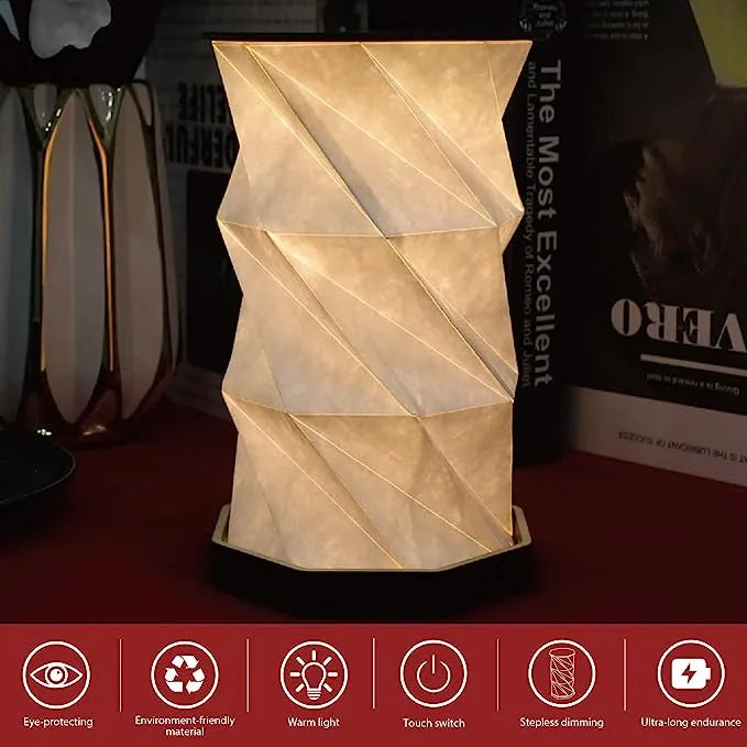 Elegant Foldable Paper Lamp LED Night Light