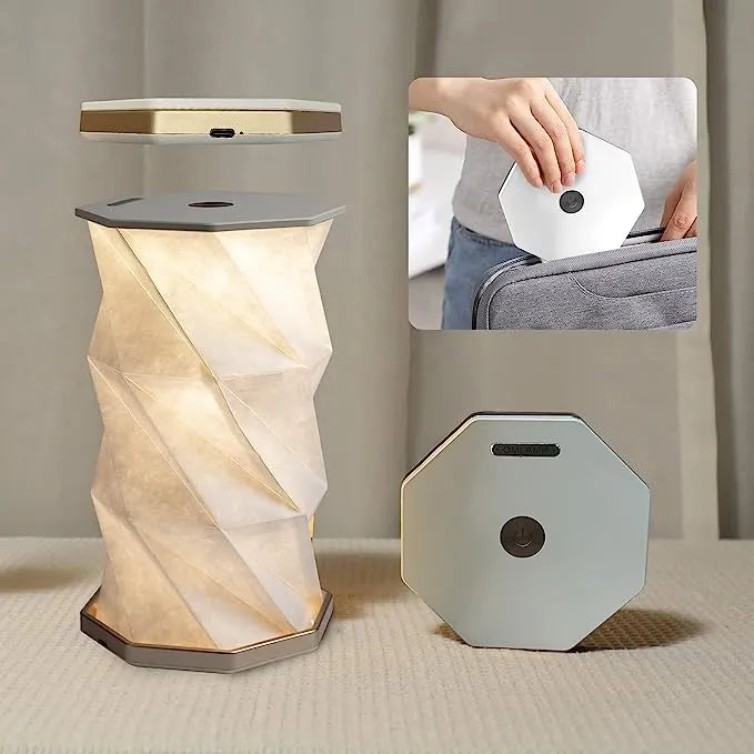 Elegant Foldable Paper Lamp LED Night Light
