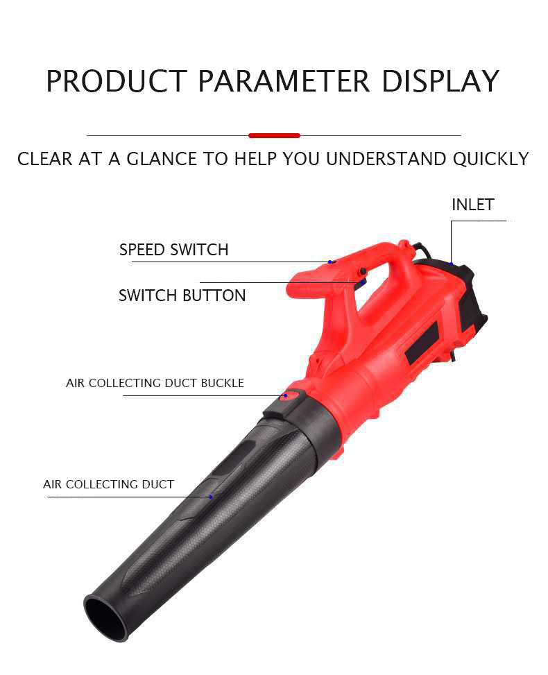3800W High-Power Industrial Storm Blower for Dust and Dirt Removal