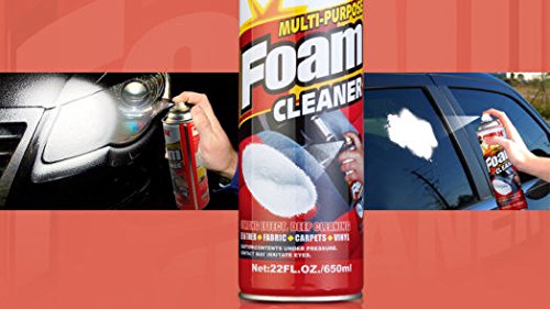 Multipurpose Foam Car Cleaner Spray for Home, Car, Fabrics & Carpet