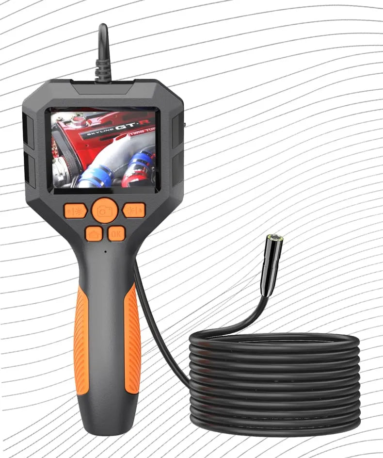 Waterproof Industrial Endoscope Borescope Camera with 2.8-inch LCD Display, 10 Meter Cable and Adjus