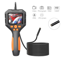 Waterproof Industrial Endoscope Borescope Camera with 2.8-inch LCD Display, 10 Meter Cable and Adjus