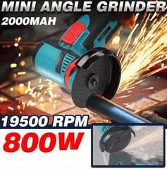 Powerful 12V Portable Mini Cordless Angle Grinder with Brushless Motor, Spindle Lock, Rechargeable