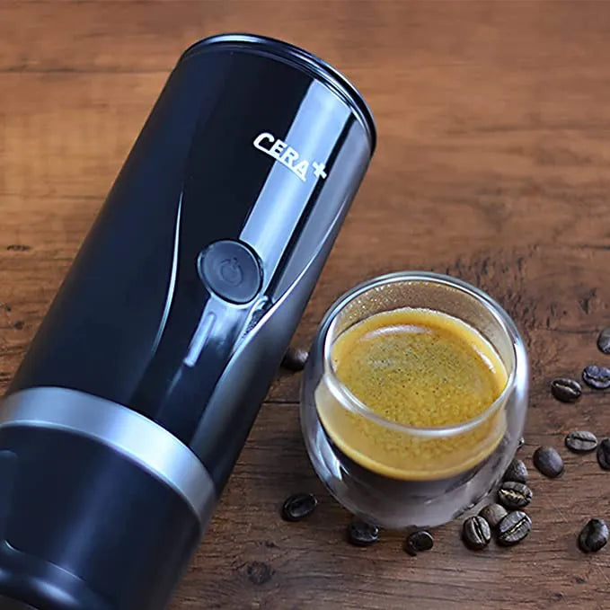 Cera+ 2 in 1 Portable Rechargeable Espresso Coffee Maker Machine - 100ml with One Touch Operation