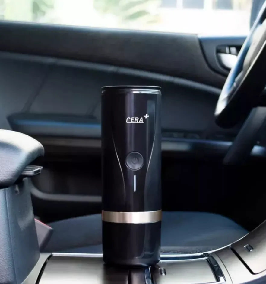 Cera+ 2 in 1 Portable Rechargeable Espresso Coffee Maker Machine - 100ml with One Touch Operation